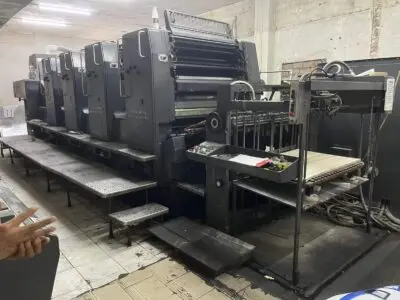 1991 Heidelberg SM 102-4 — used offset printing machine at Khushi Graphics