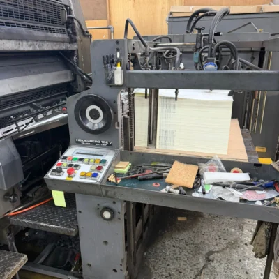 Second hand offset printing press at our Delhi NCR godown